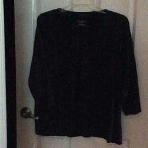 Talbots 3/4 Sleeve Scoop Neck Top